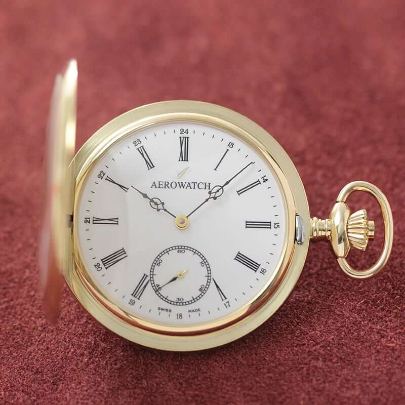 AERO(アエロ) 18K 金無垢 手巻き式 55770 J802 懐中時計 – 正美堂時計店