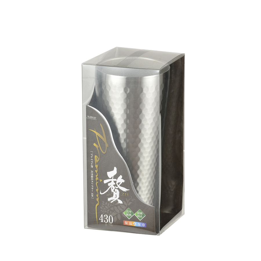 プレミアム贅 真空槌目タンブラー430 HB-517