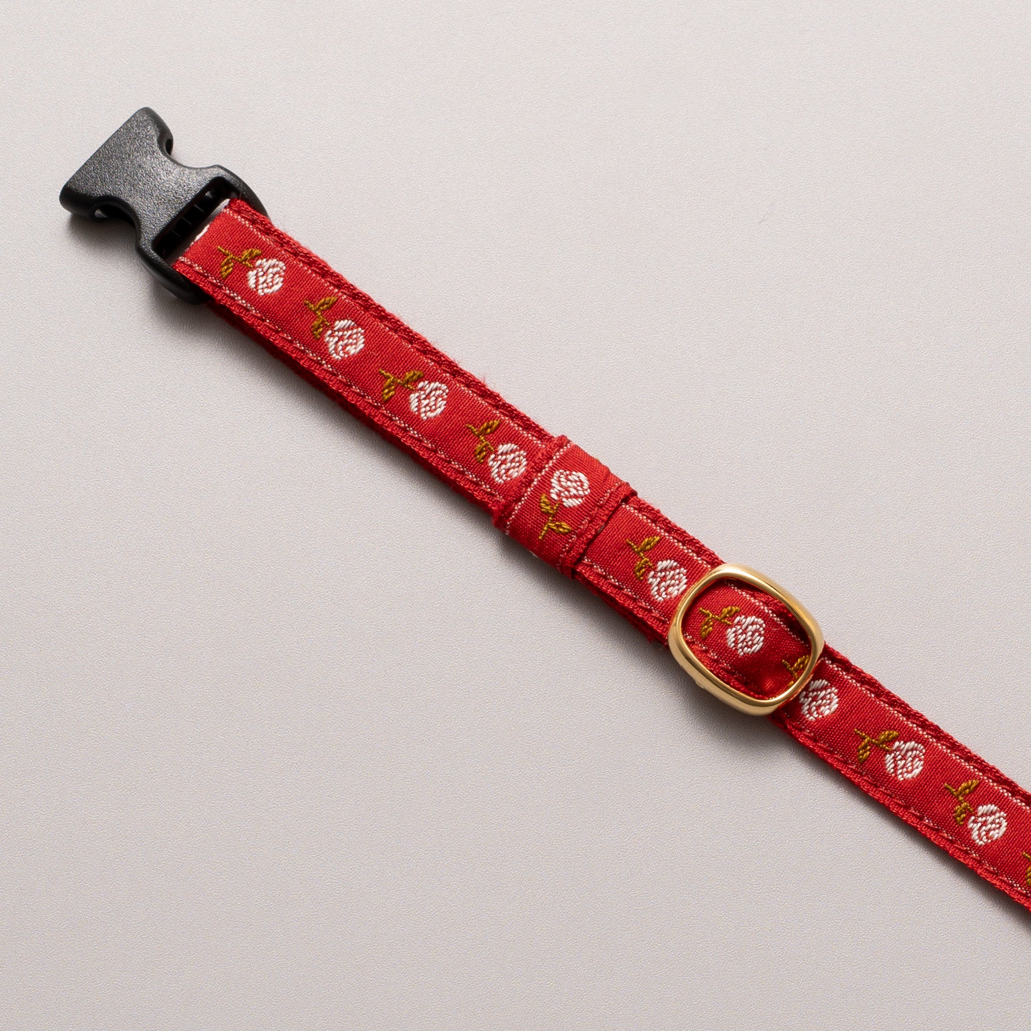 チロル猫首輪 Kafka ローズ 13レッド｜ぽぽねこ公式オンラインショップ