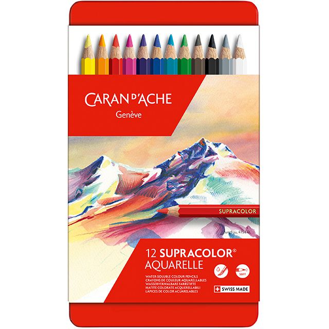 CARAN D'ACHE カランダッシュ 色鉛筆 スプラカラーソフト水溶性色鉛筆