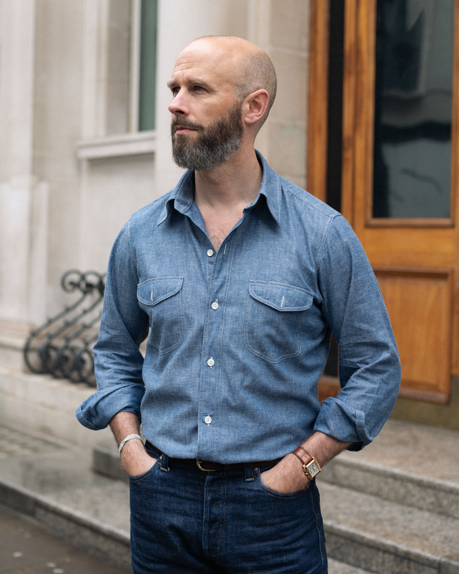 Bryceland's made-to-order chambray shirt: Review – Permanent Style