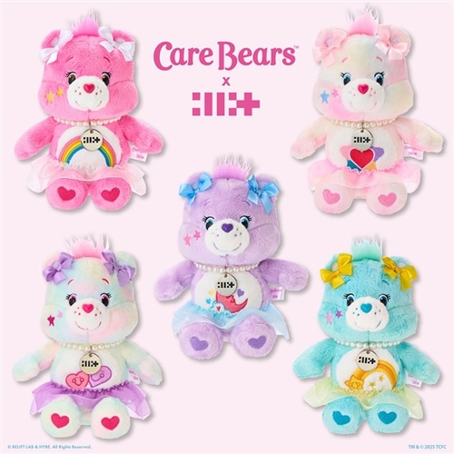 Care Bears ケアベア × ILLIT ぬいぐるみ(スウィートメッセージベア