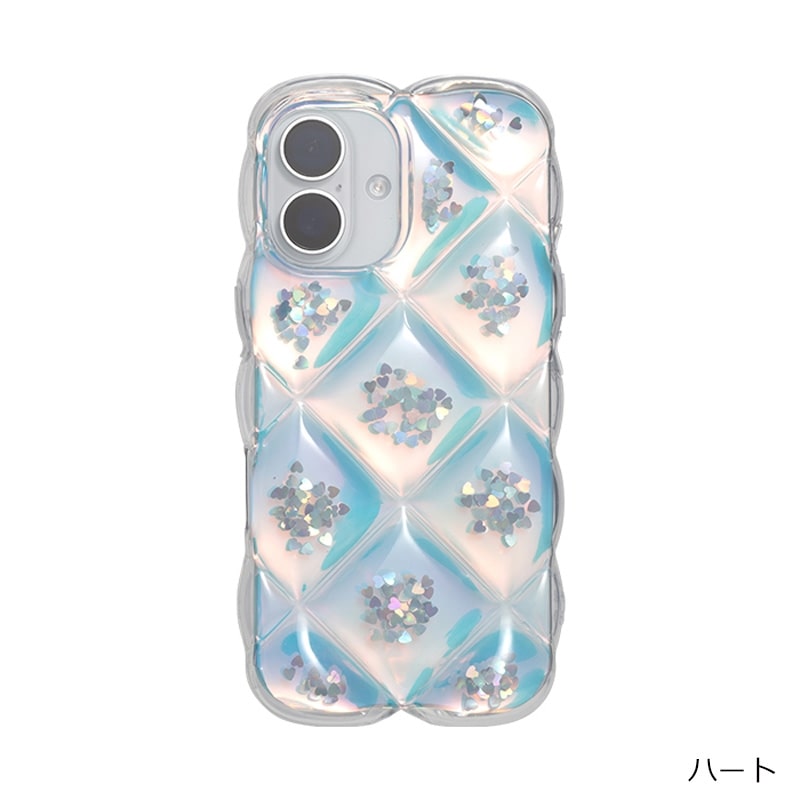 クリアキルティングケース iPhone16用(ラメ): 通常| プラザオンライン