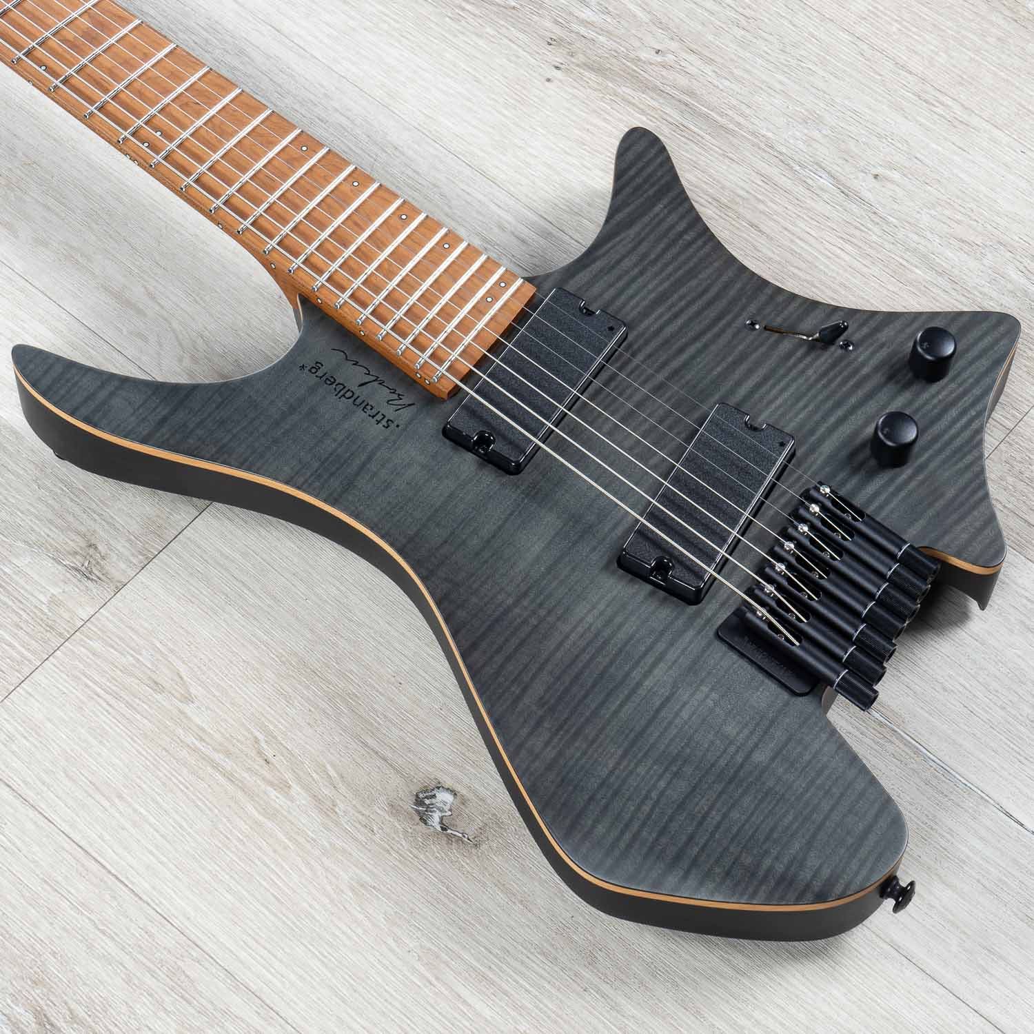 Strandberg Boden Standard 7 Maple Flame Black Headless Electric