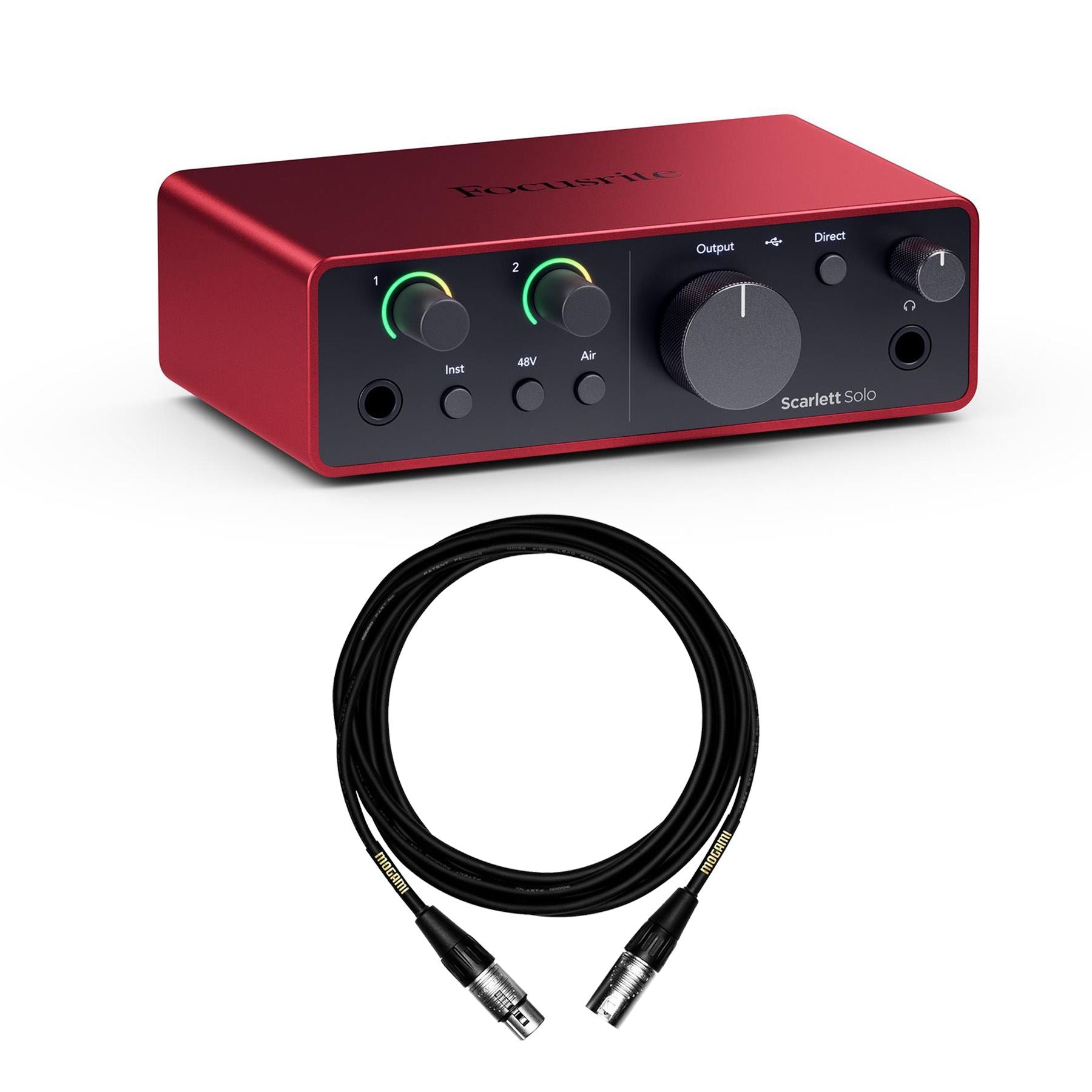 Focusrite Scarlett Solo (4th Gen) Audio Interface Bundle with