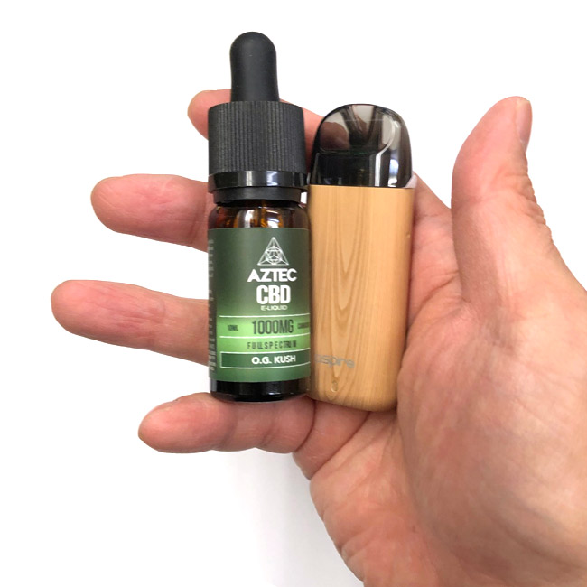 初心者でも簡単】Aztec 高濃度 10% CBDオイル リキッド ＆ Aspire