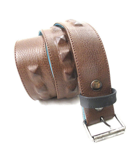 No.80025 single row hidden pyramid stud belt - pskaufmanfootwear