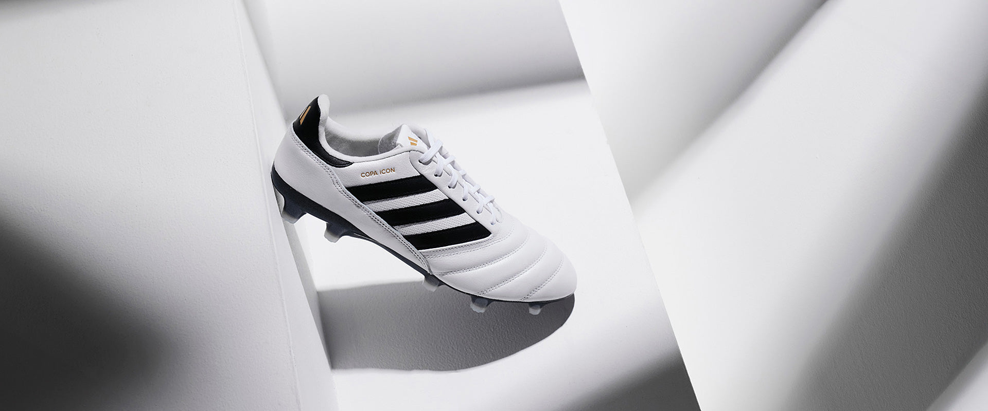 adidas Copa Icon Firm Ground - White/Core Black/Gold Met - Adult Boots