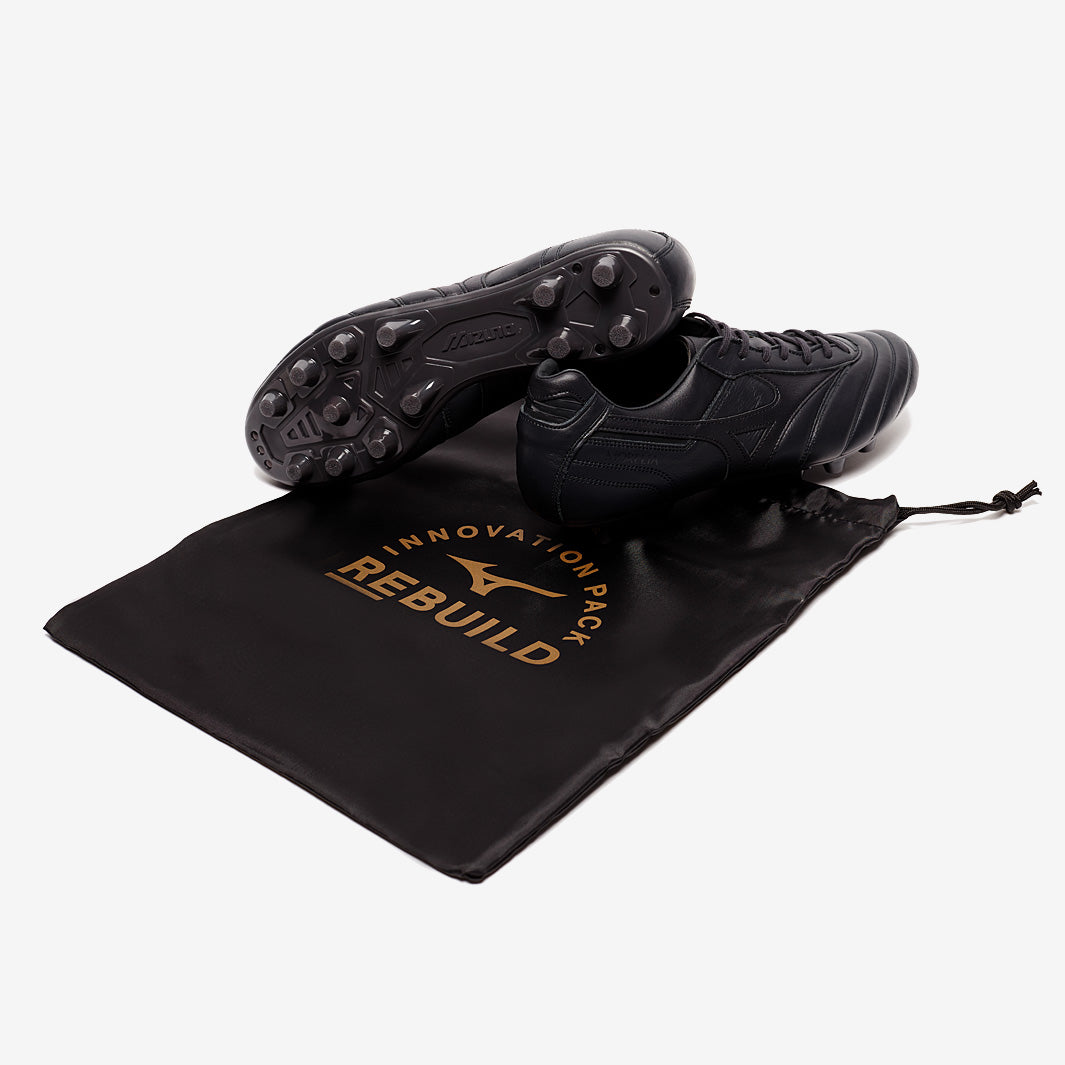 Mizuno Morelia Elite II Made in Japan Firm Ground - Obsidian