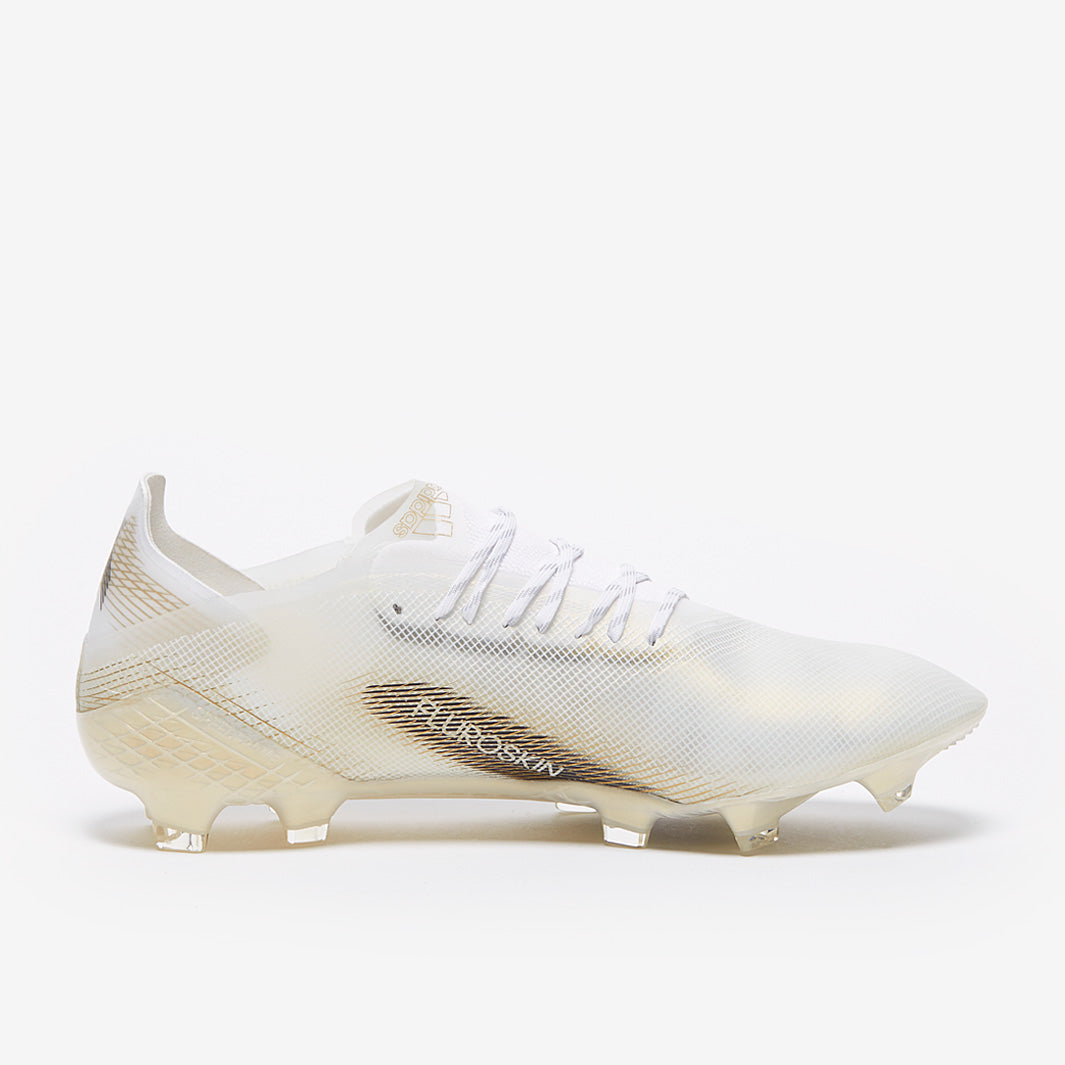 adidas X Ghosted .1 FG - White/Core Black/Metallic Gold Melange