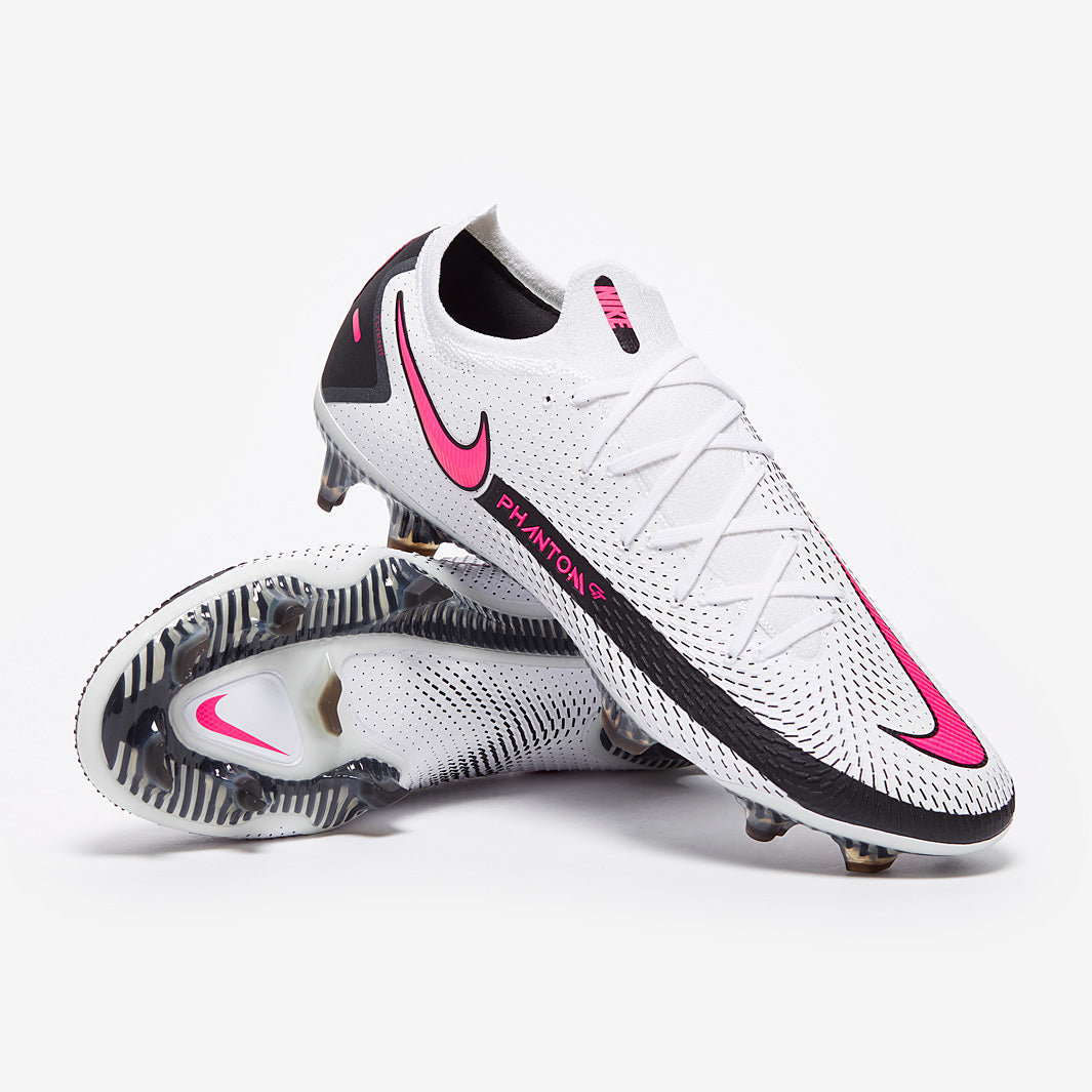 Nike Phantom GT Elite FG - White/Pink Blast/Black - Mens cleats