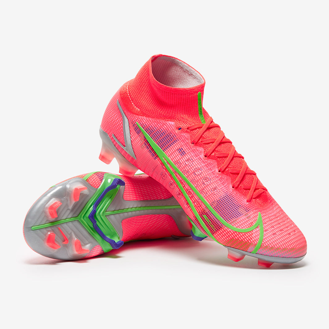 Nike Mercurial Superfly VIII Elite FG - Bright Crimson/Metallic