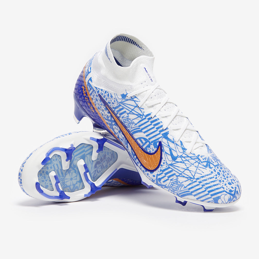 Nike Zoom Superfly IX Elite CR7 FG - White/Metallic Copper/Concord