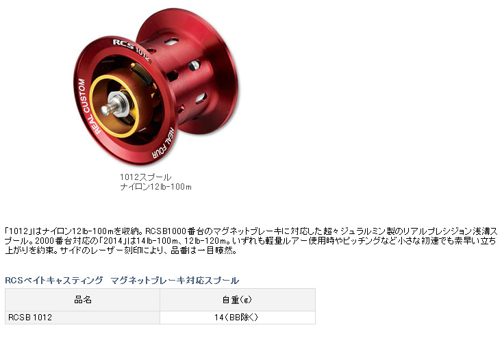 リール/アイズファクトリー/【ベイトリール用】アイズファクトリー RCS