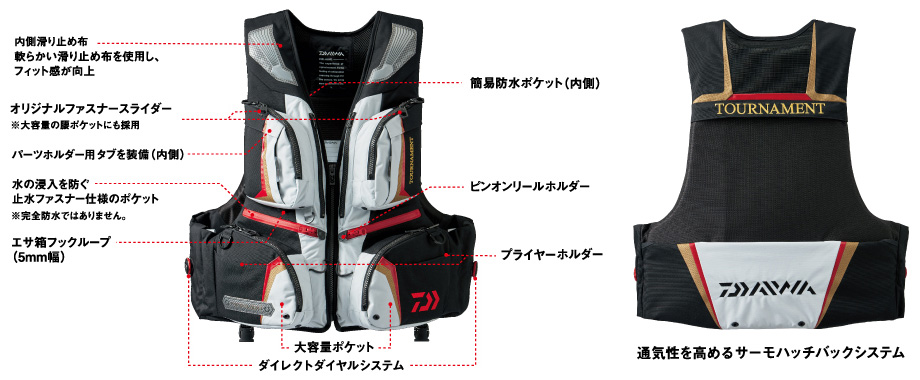 磯/磯釣り/ライフジャケット/○DF-3206 （トーナメント バリアテック(R