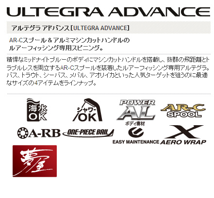 リール/スピニングリール/アルテグラアドバンス