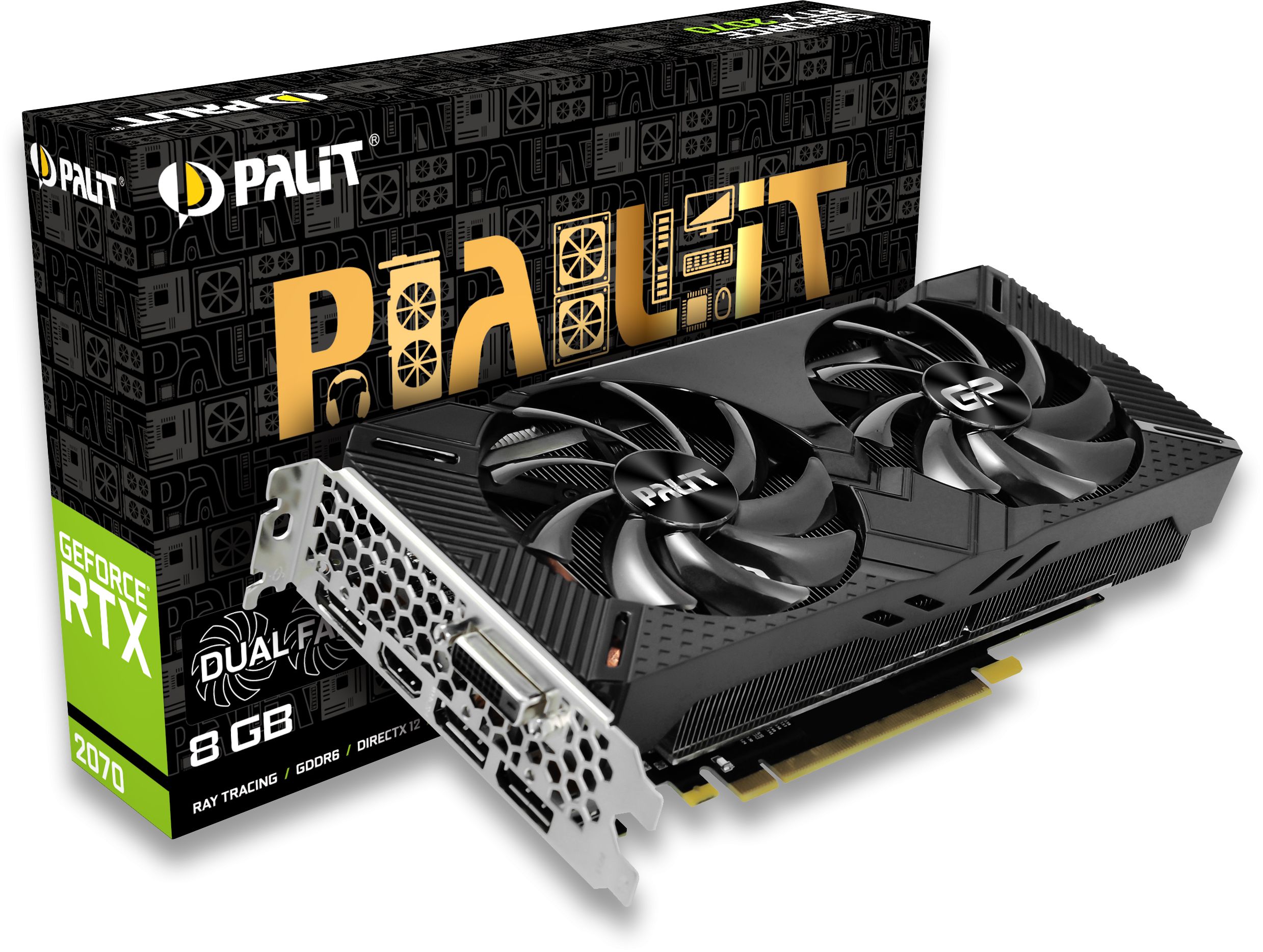 PALIT GeForce RTX™ 2070 Dual 8GBGeForce RTX 2070 8GB DUAL Graphics