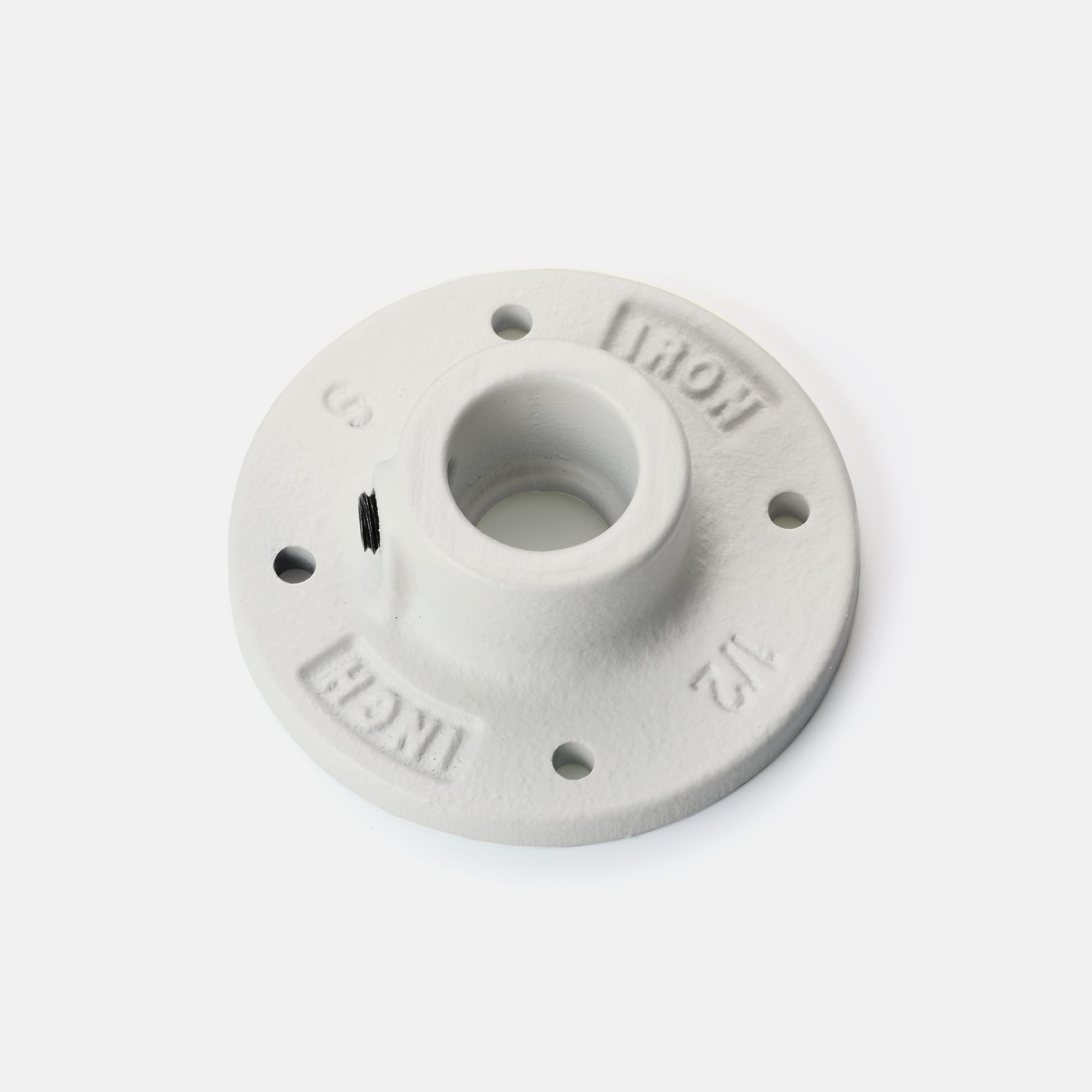 アイアンハンガーパイプ コの字型-棚下吊セット H100 ホワイト | PS