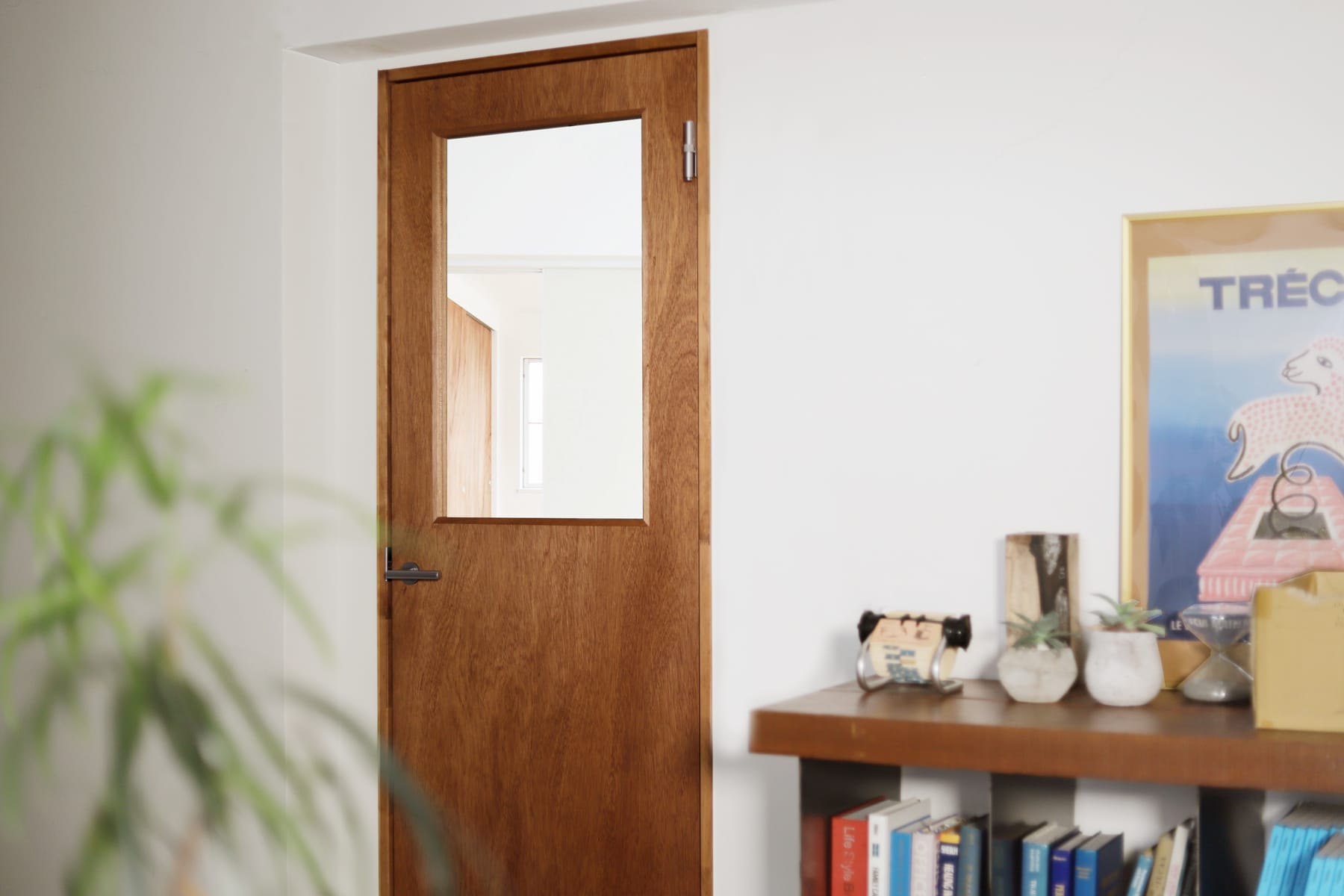 木製ユニットドア ガラス開き戸 ラワン | DW-DR012-01-G191 | ドア・扉