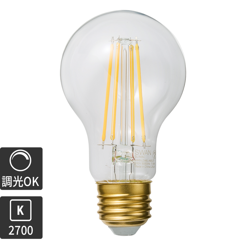 ビンテージLED電球 LEDボール35(E17)35W相当 2200K | LT-BB002-18-G141