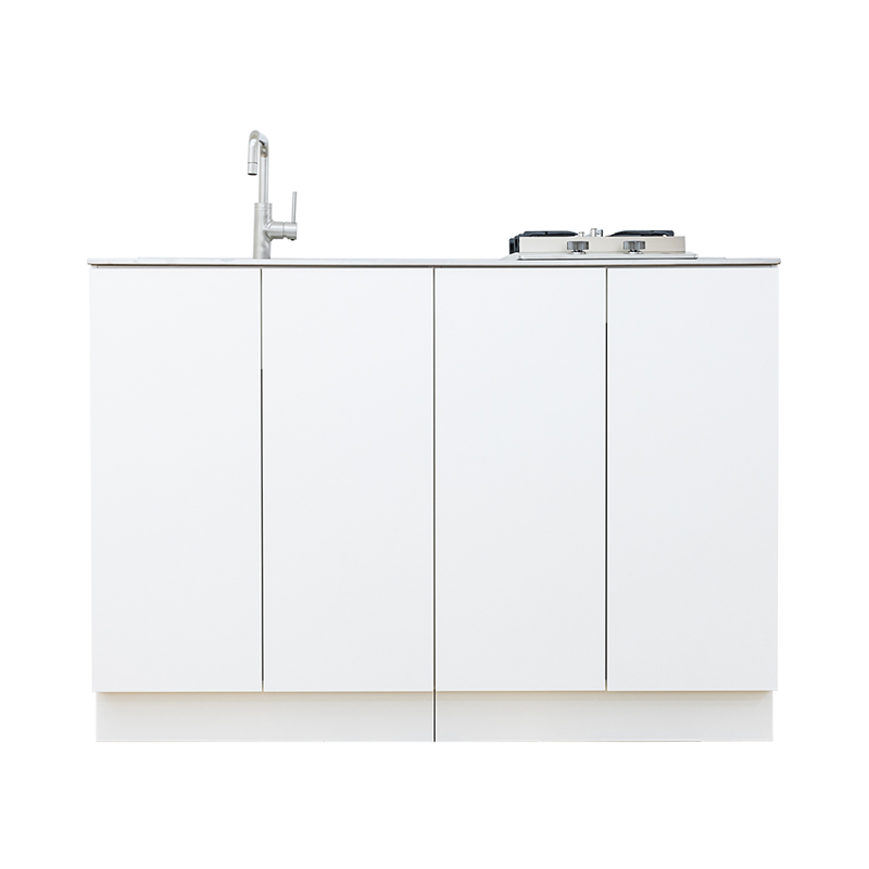 キャビネットキッチン ホワイト W1500 | KB-KC020-01-G183 | キッチン