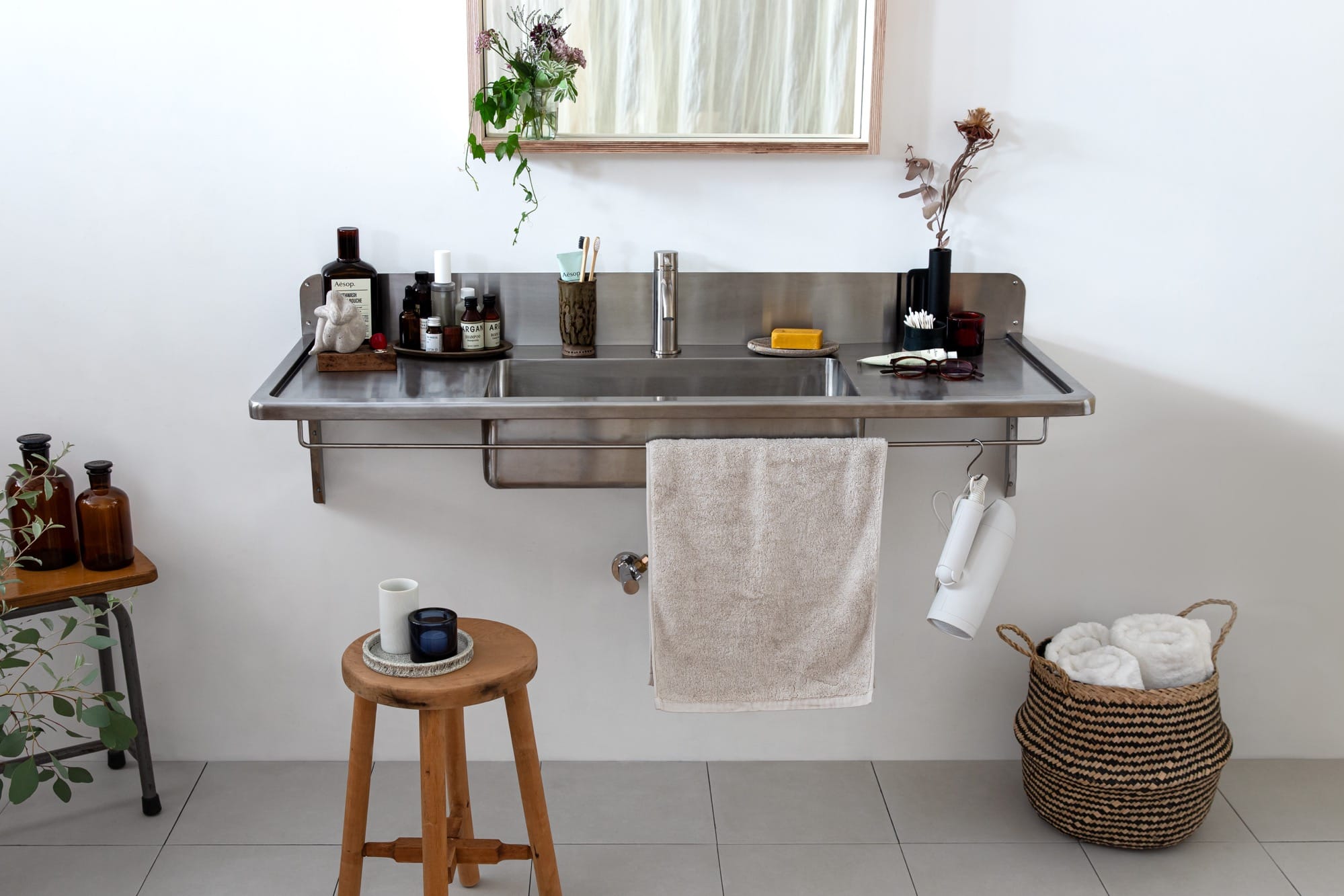 スクールシンク 壁付け水栓用 両デッキタイプ | KB-PR015-05-G239