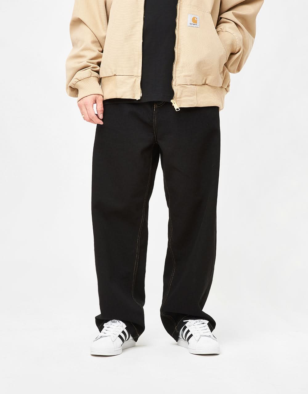 Carhartt WIP Brandon Pant - Black (Rinsed) | Route One