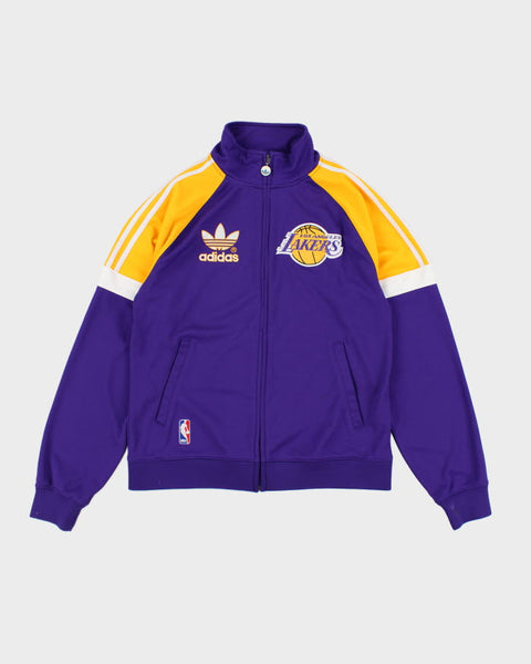 激レア・絶版】adidas×lakers NBAトラックジャケット М 黄×紫 Vintage