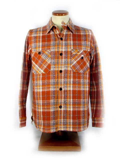 No,SNL1501 SAMURAI JEANS NEL CHECK WORK SHIRT REAL MOON｜アメカジ