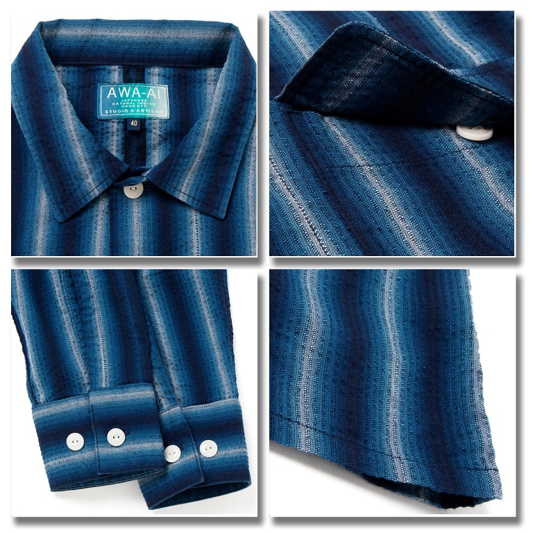 STUDIO D'ARTISAN ストライプシャツ No.SDS-5706A 