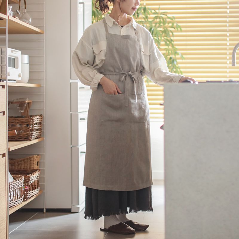 fog linen work リネンフルエプロン ｜家具・インテリア通販 Re:CENO