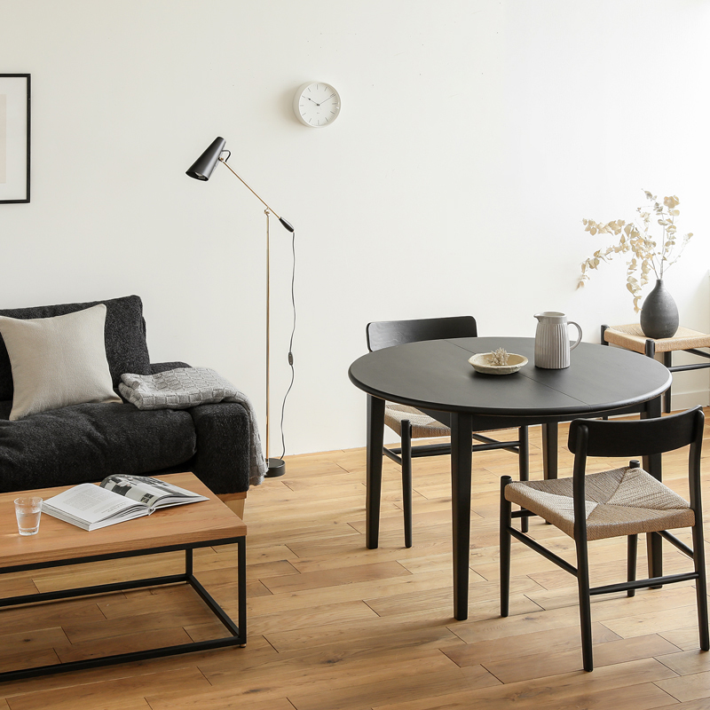 伸長式ダイニングテーブル folk／BK ｜家具・インテリア通販 Re:CENO