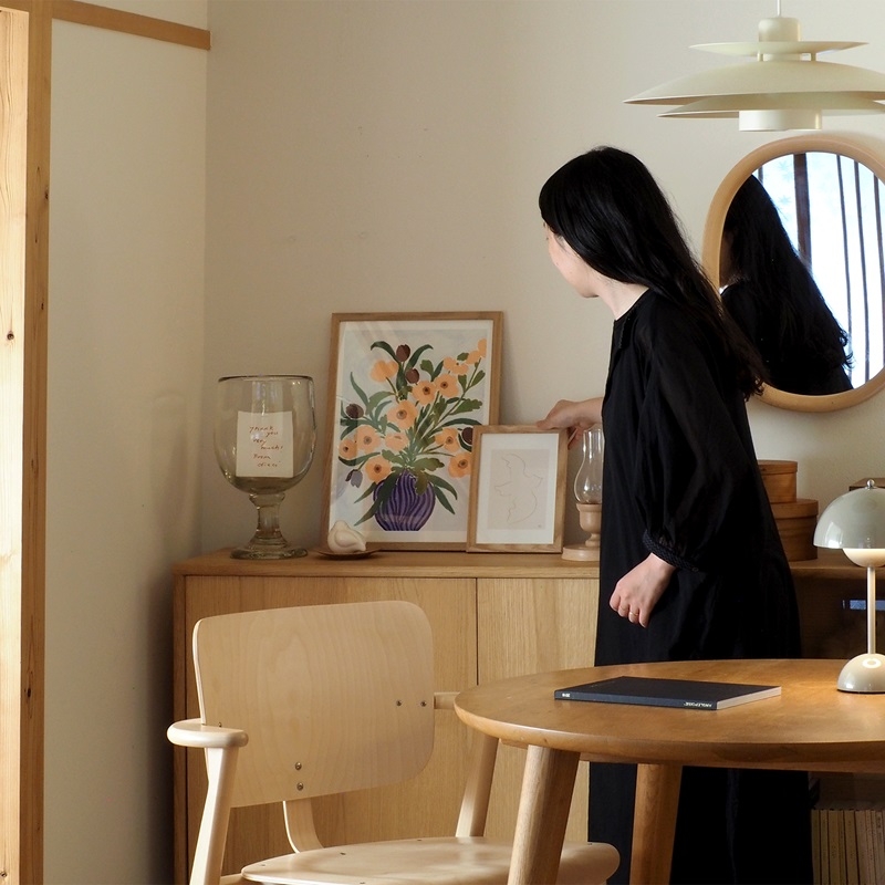 わたしの愛用品-シンプルな我が家にお花と鳥のアートを迎えました