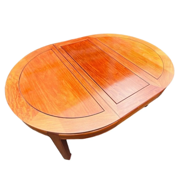 中国 唐木家具 花梨 ダイニングセット 無垢材 伸張テーブル 椅子6客