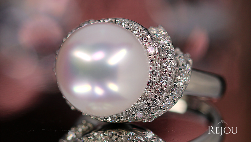 南洋白蝶真珠 11.6㎜ ダイヤモンド 約1ct プラチナ リング(指輪)【品質