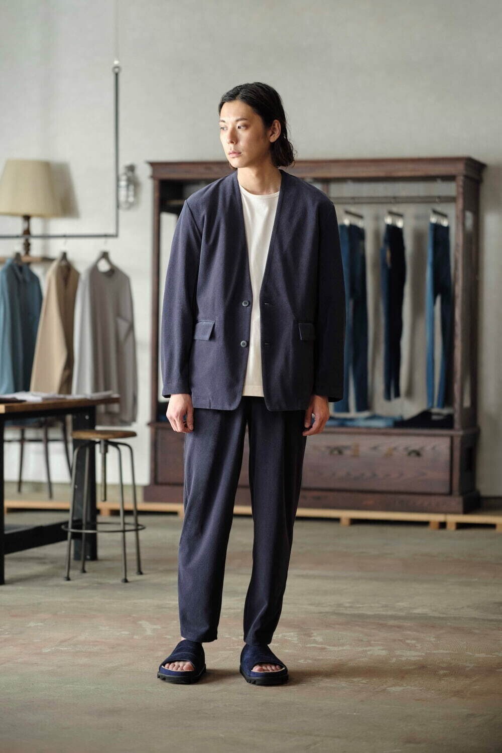 ハイゲージパイル ノーカラージャケット - カーリー レディース