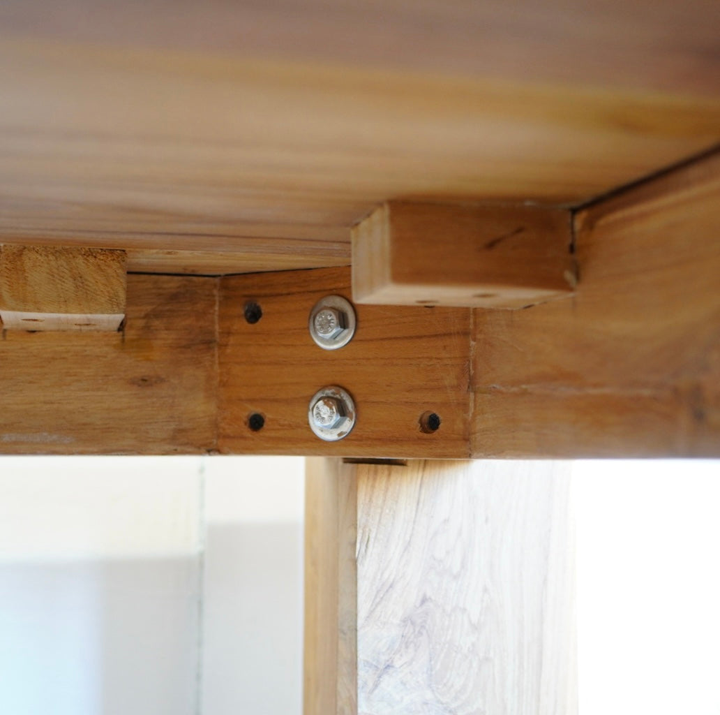 WTW / ダブルティー チーク材 ダイニングテーブル W165 中古 大きい