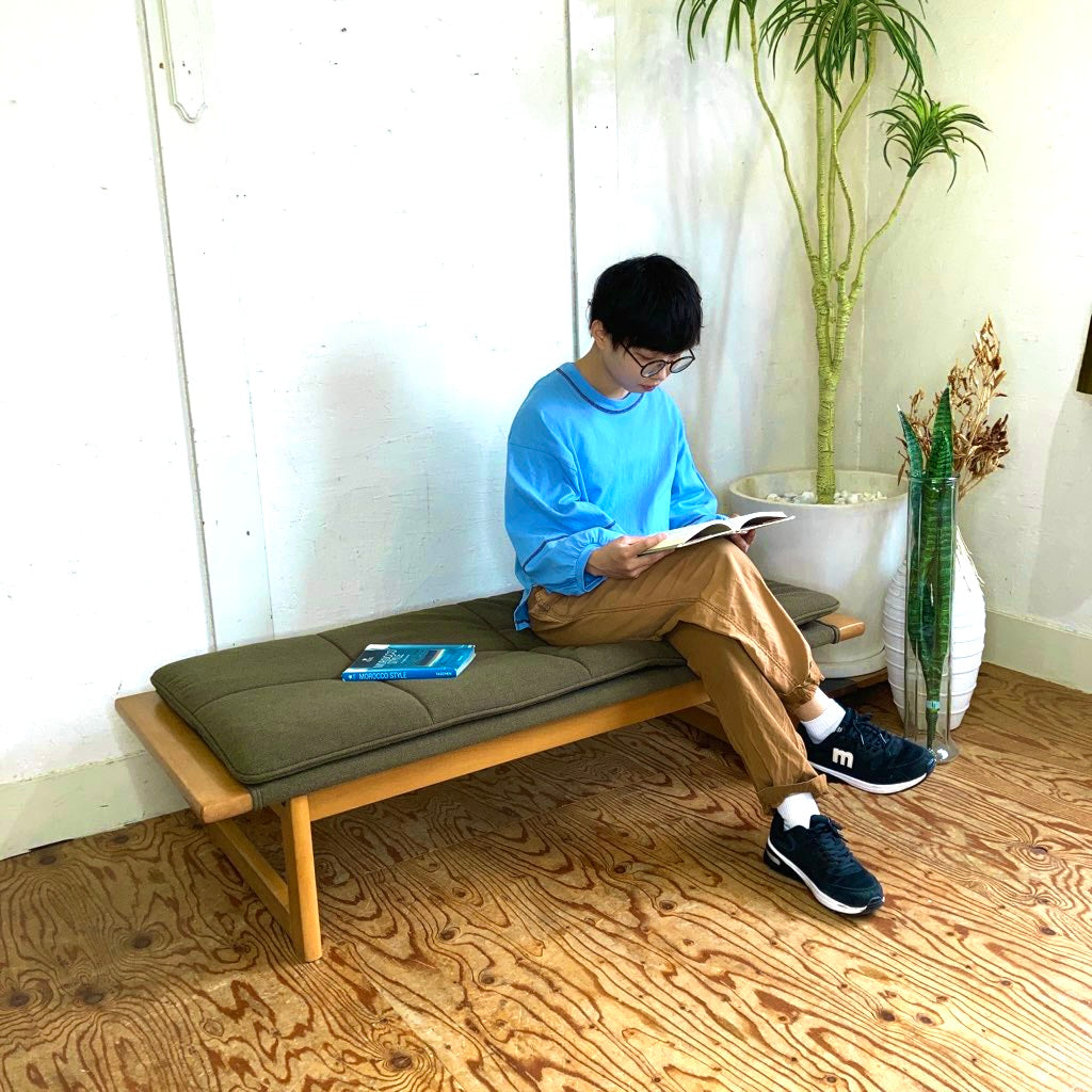 マルニ木工 maruni オールドマルニ ベンチ ソファ デイベッド グリーン