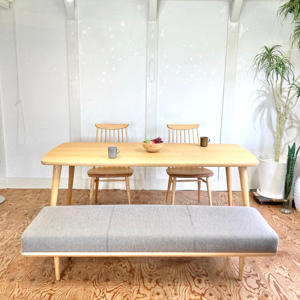 柏木工 ダイニングテーブル 180㎝ オーク無垢 中古 大きい 木 丸い