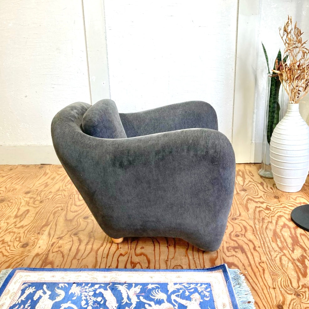 イデー / IDEE ミニミラーアームチェア チャコール 中古 グレー 子供