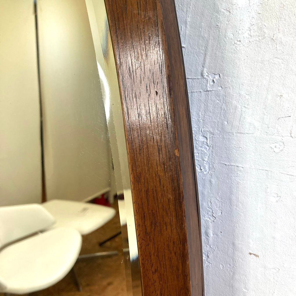 アンティーク オーバル ウォールミラー 鏡 楕円 中古 シンプル 和 古