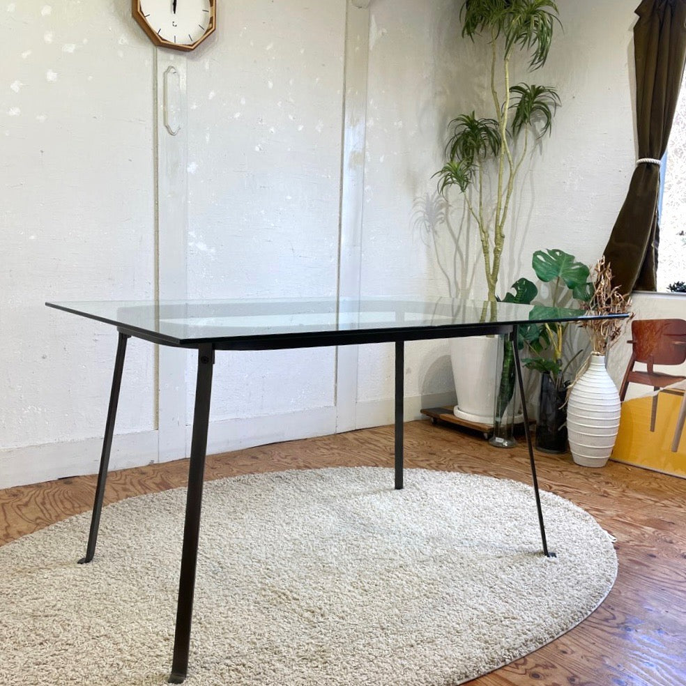 無印良品 / muji ガラス天板 ダイニングテーブル エンツォ・マーリ