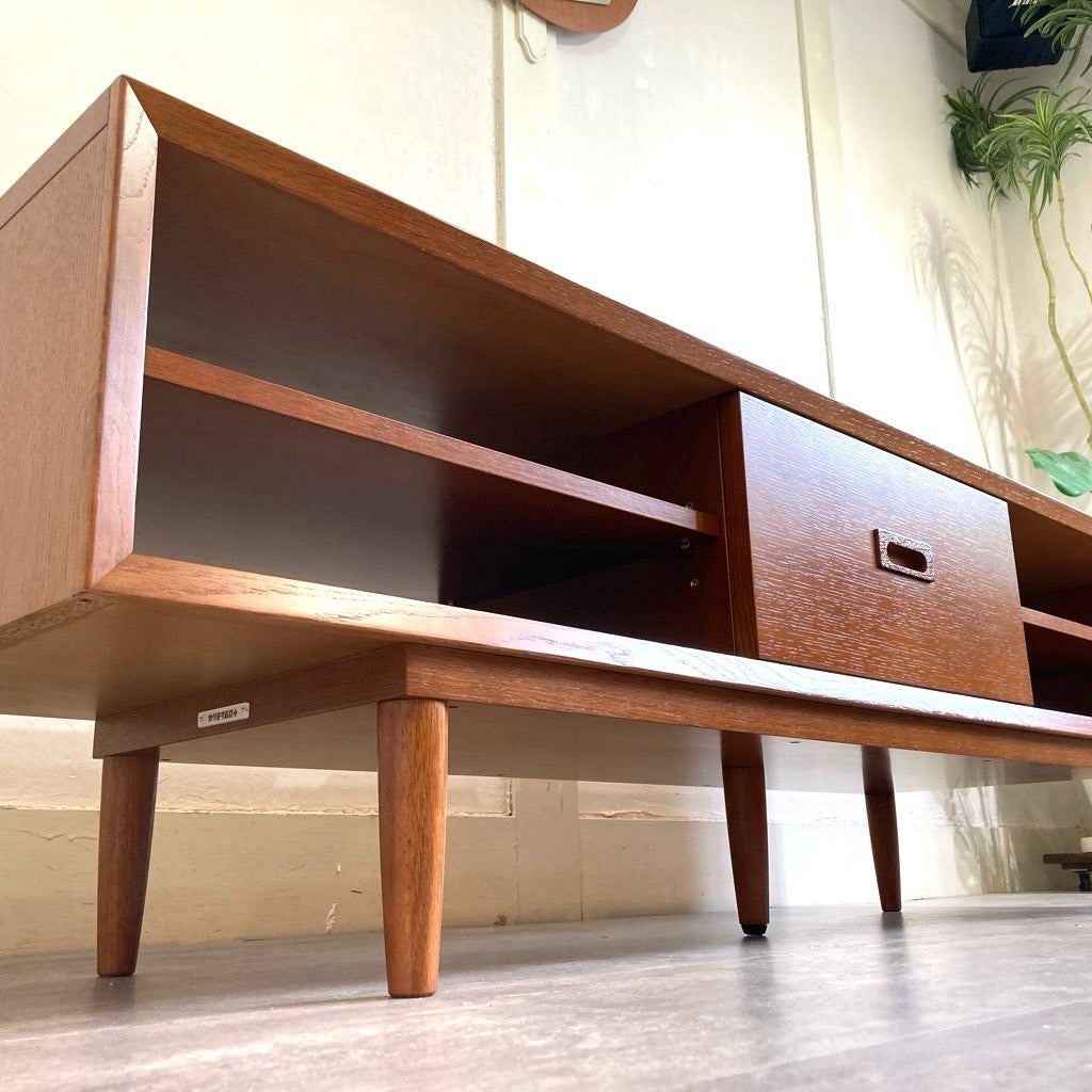 カリモク60 ローボード1500 TVボード オーク ミッドセンチュリー テレビ台