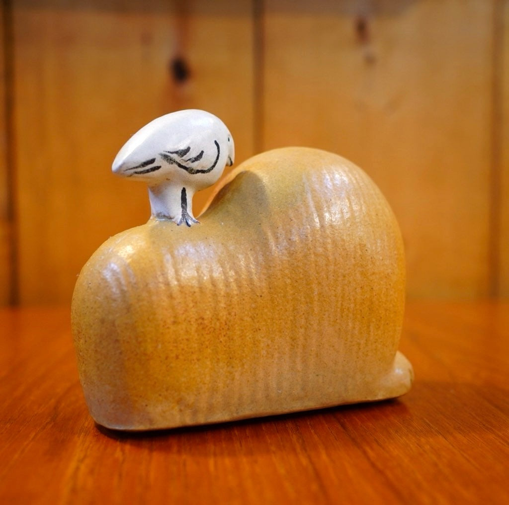 リサ・ラーソン / Lisa Larson ライオンと鳥 Lion with Bird