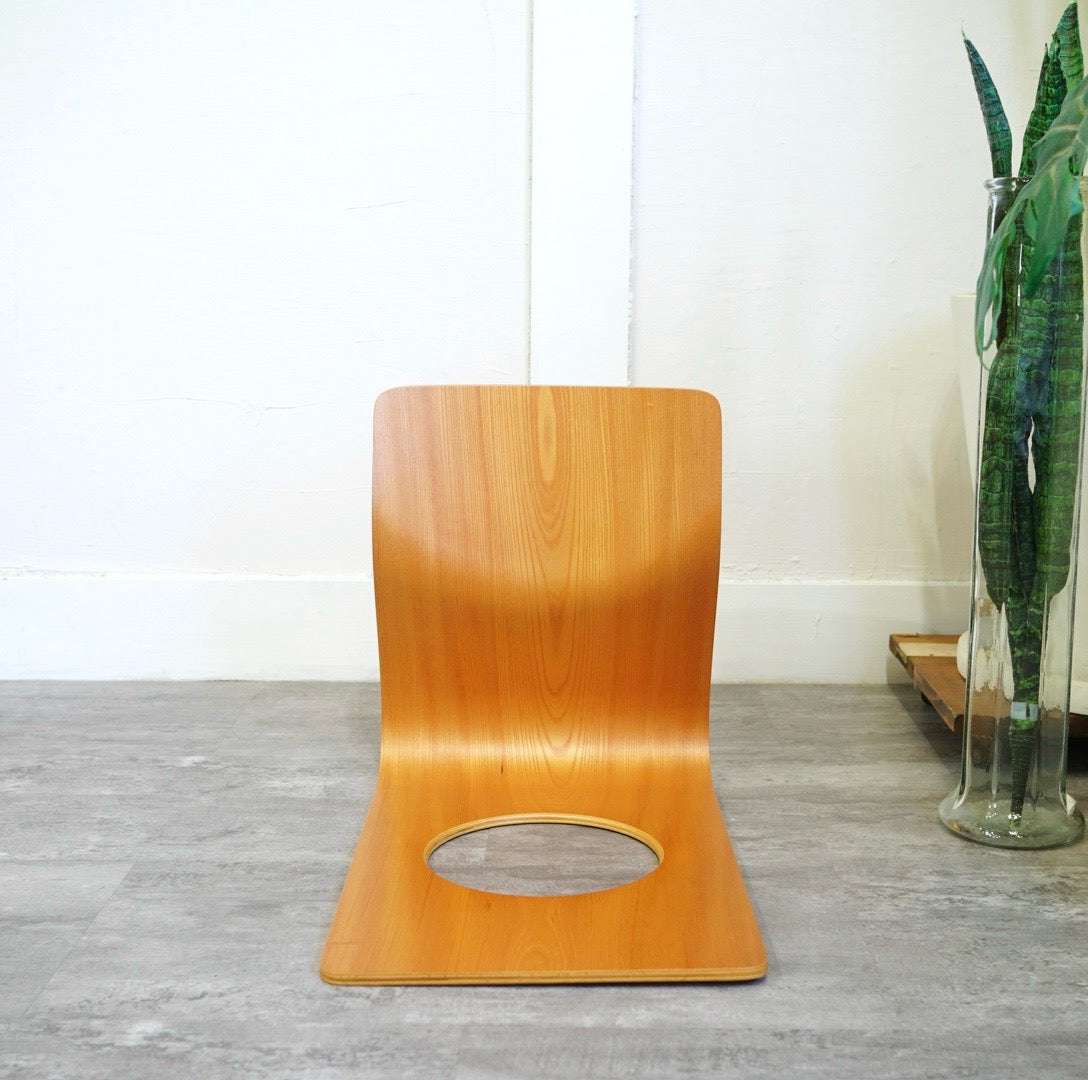 Tendo / 天童木工 座椅子 S-5046KY-NT 藤森健次 中古 ケヤキ 和室 日本