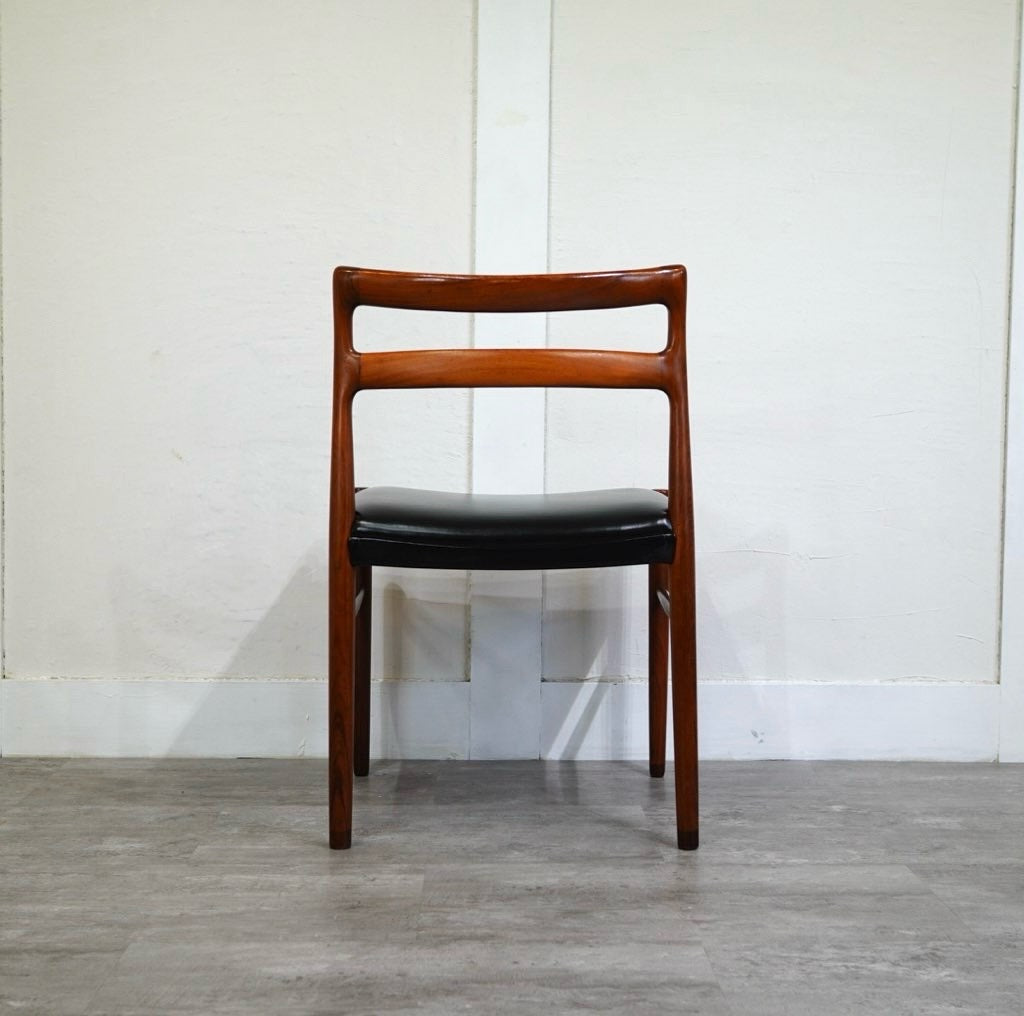 北欧 ヴィンテージ ダイニングチェア ローズウッド 中古 ブラック 椅子 黒