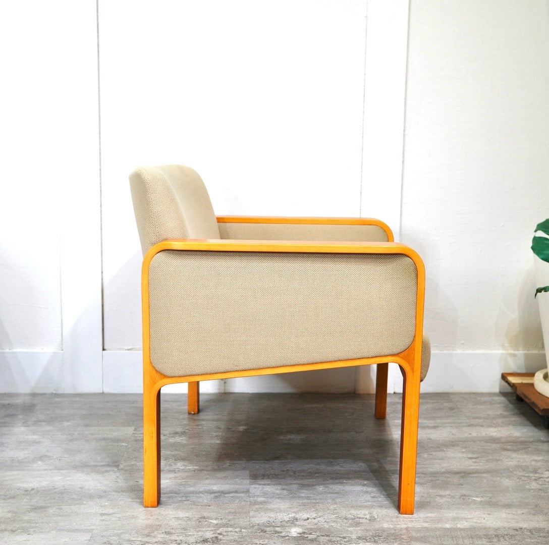 天童木工 / Tendo プライウッド アームソファ 1人掛け 中古 レトロ