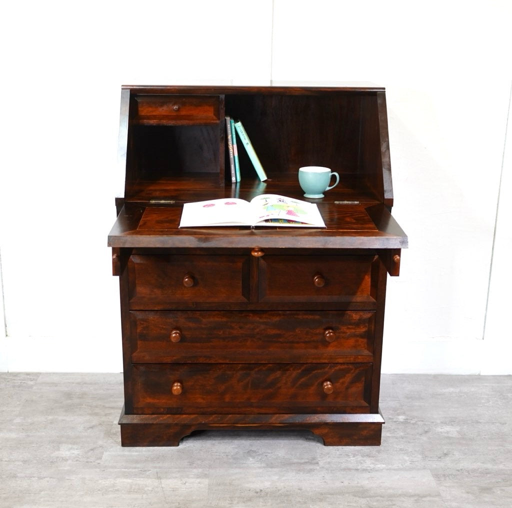 管988☆越後民芸☆和モダン☆ライティングビューロー☆文机☆ 管988