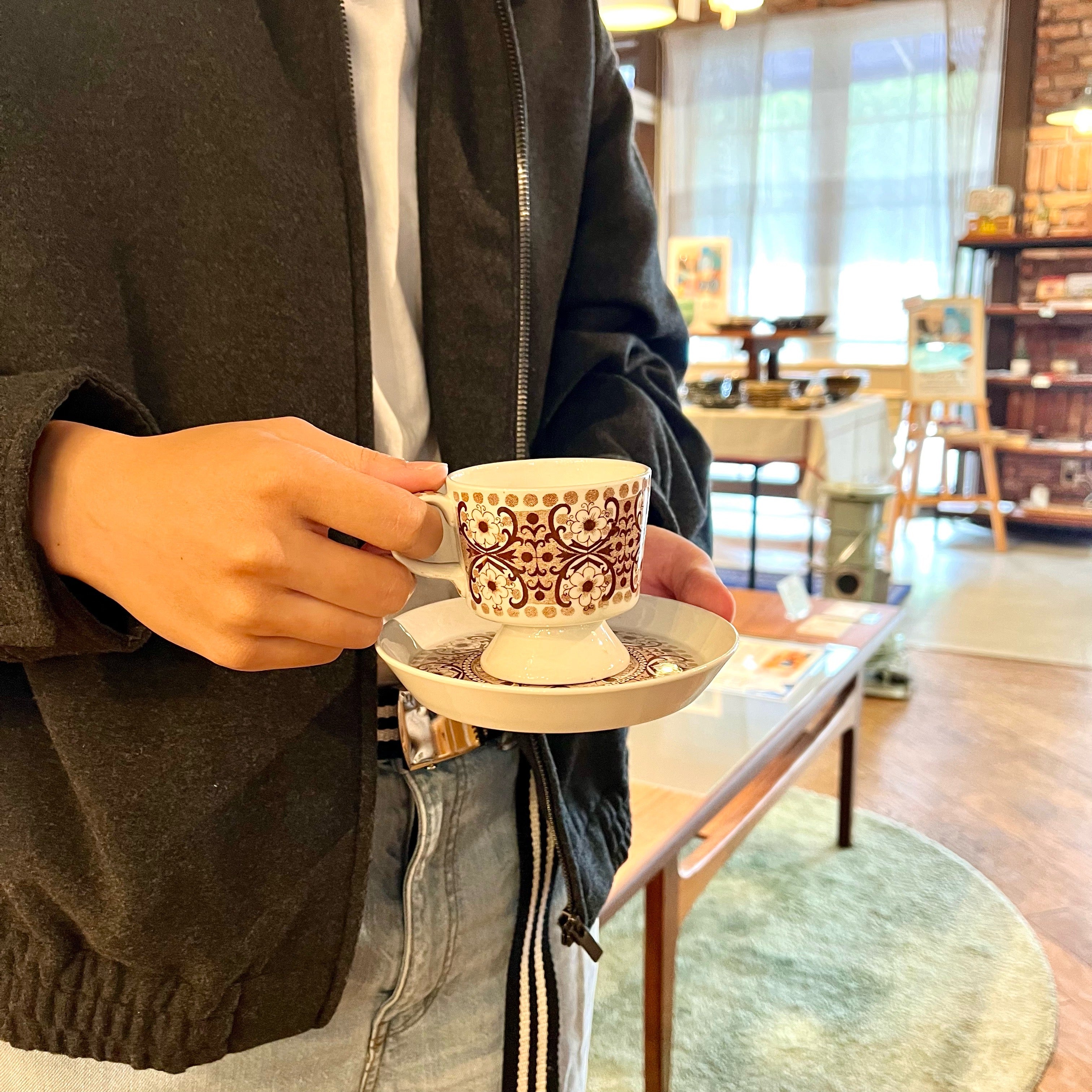 アラビア / ARABIA アリ / ALI デミタス カップ＆ソーサー ブラウン