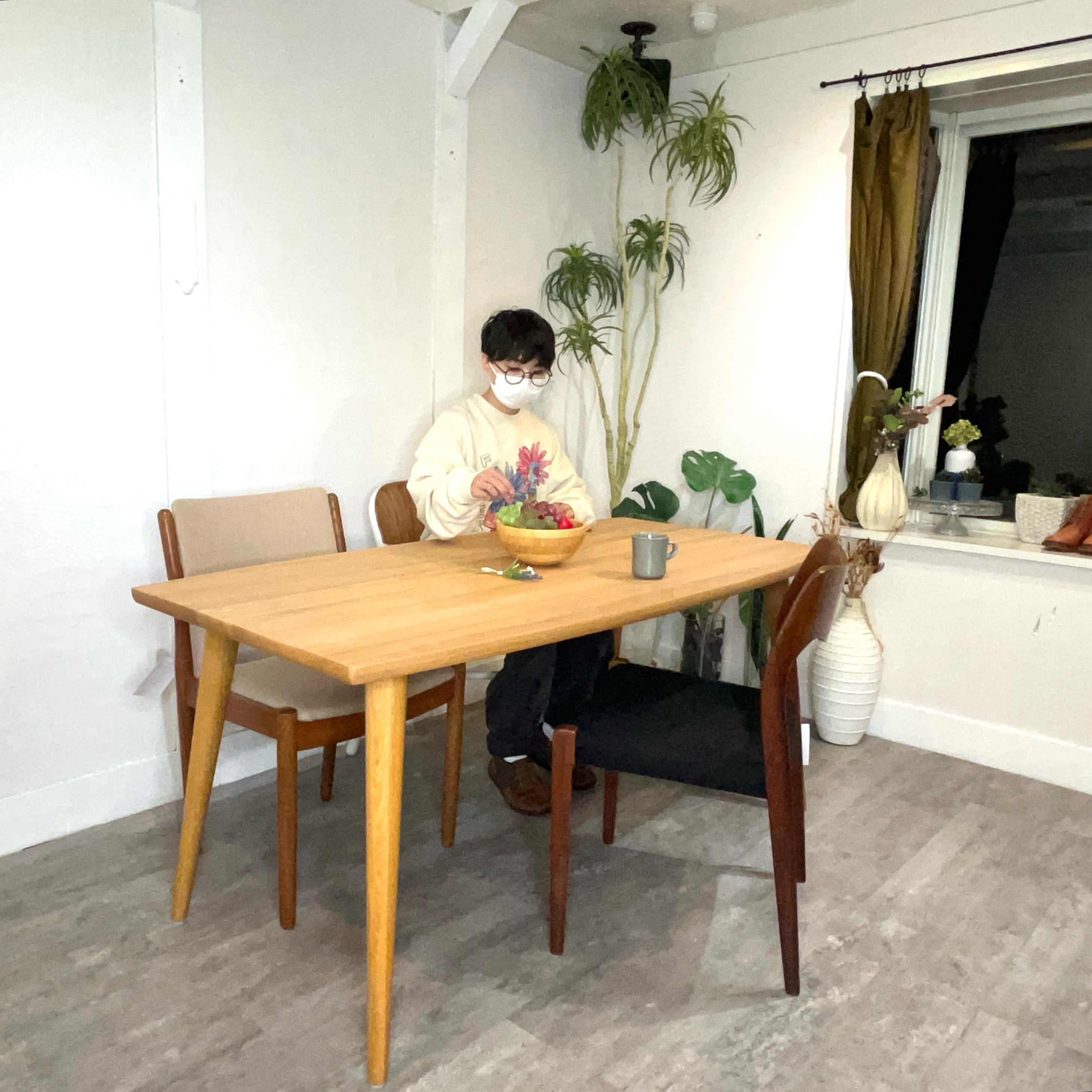 柏木工 / KASHIWA オーク無垢材ダイニングテーブル オーク無垢材